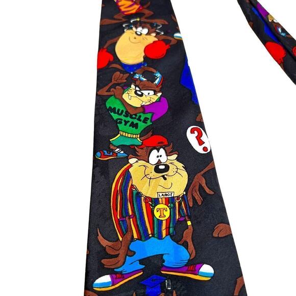 Looney Tunes Novelty Tie featuring the Tazmanian Devil - Picture 1 of 10